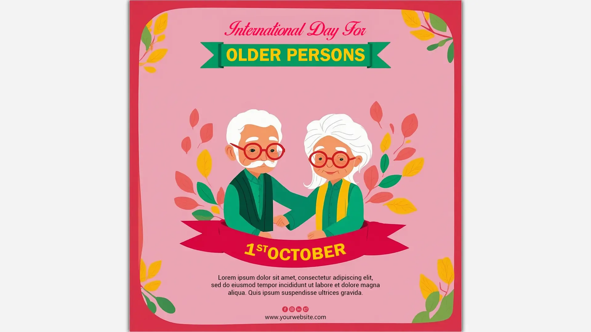 Heartwarming Instagram Post for International Day of Older Persons